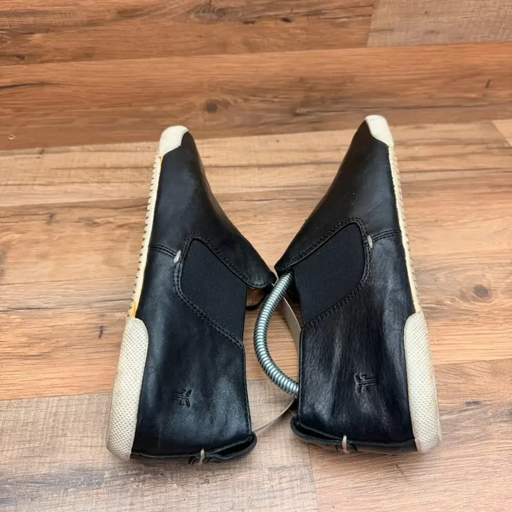 Frye Melanie Chelsea Sneaker Bootie Womens Size 9 In Black Leather
